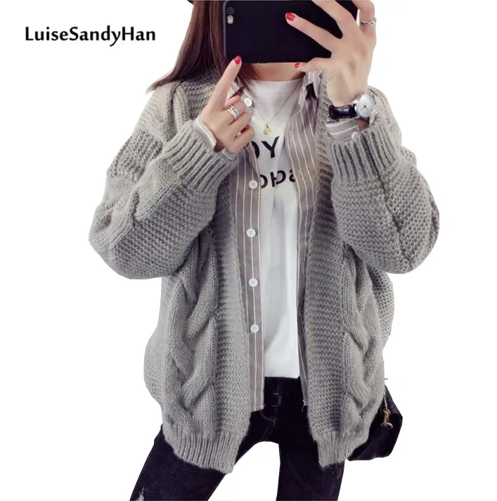 Женский винтажный свитер Белый Повседневный 2019 |