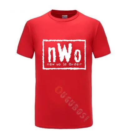 Мужская черная футболка WCW борьбе NWO New World Ink Wolfpac мужские Брендовые топы одежда