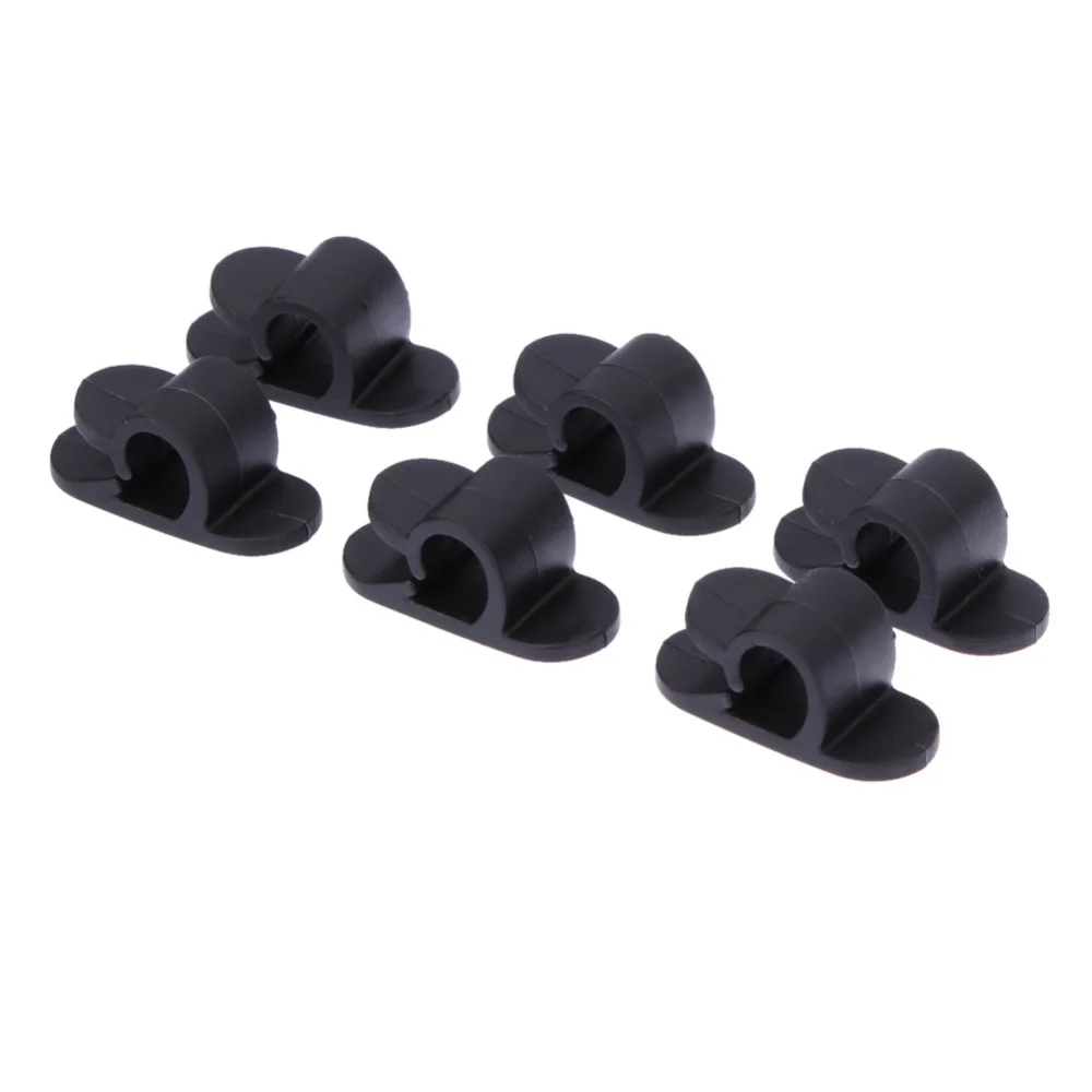 VODOOL 10 шт. Кабельный Шнур провод органайзер Пластиковый кабель зажимы для