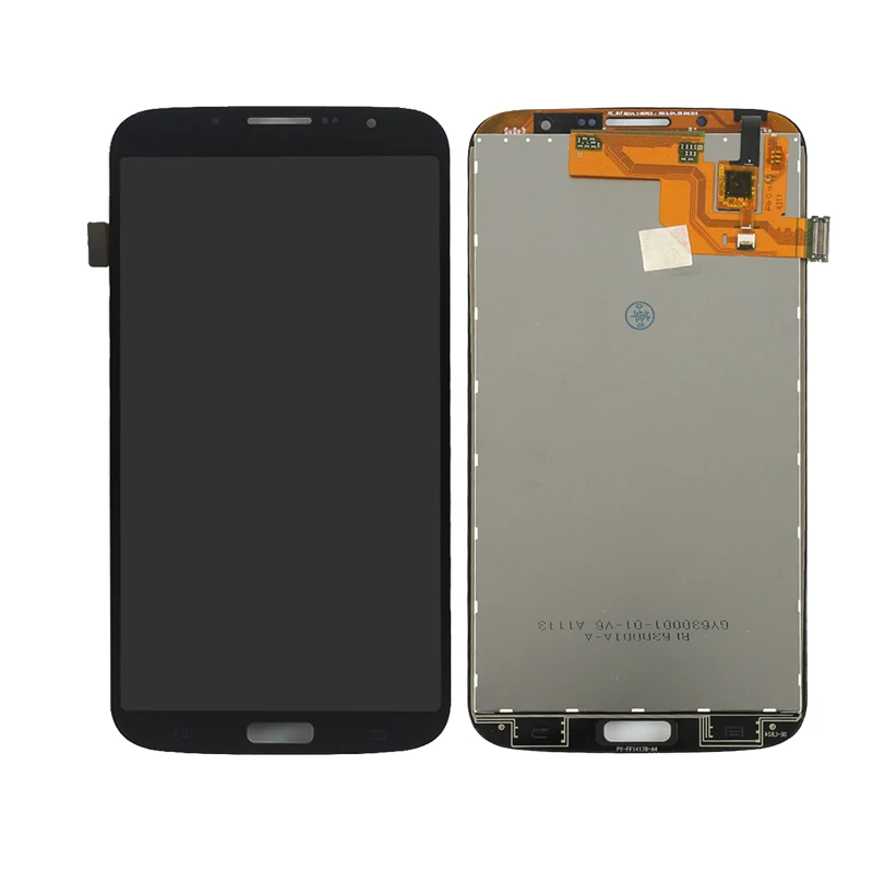 Дисплей собран с сенсорным экраном и передней панели для samsung galaxy Mega 6 3 GT I9200 +