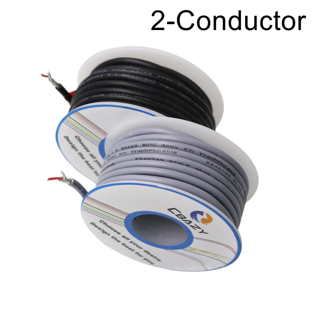 2C Grey 8M UL 2547 26 AWG многожильный контрольный кабель медный провод экранированный