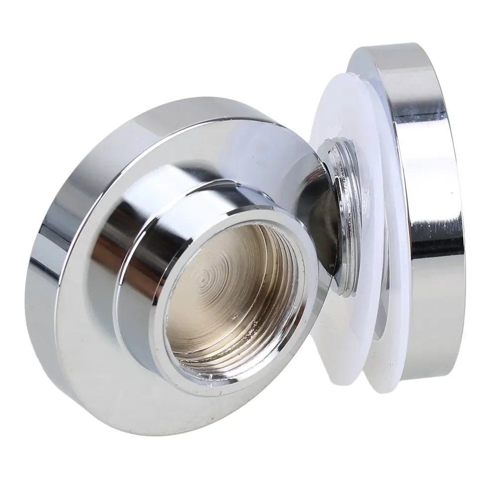 Изысканная Плоская Круглая дверная ручка для душа из цинкового сплава