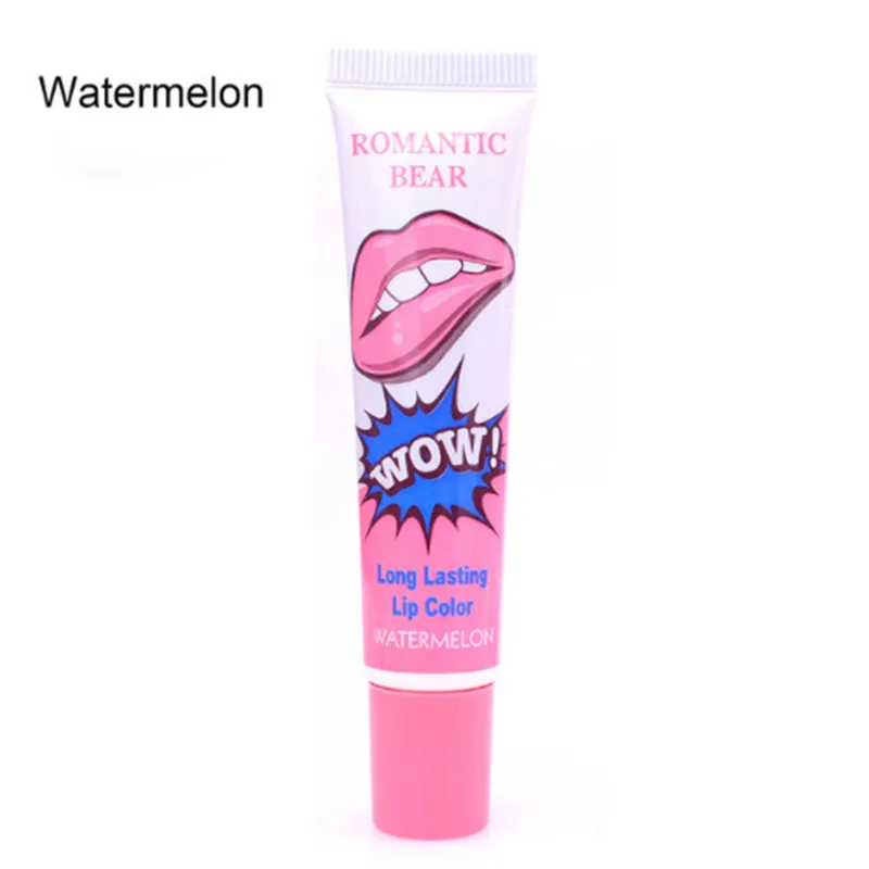 watermelon 6 цветов Водонепроницаемый Волшебный блеск для губ Жидкость для снятия оттенка матовая стойкая губная помада известный бренд Красота красный романтический медведь Wow - Цвет: watermelon