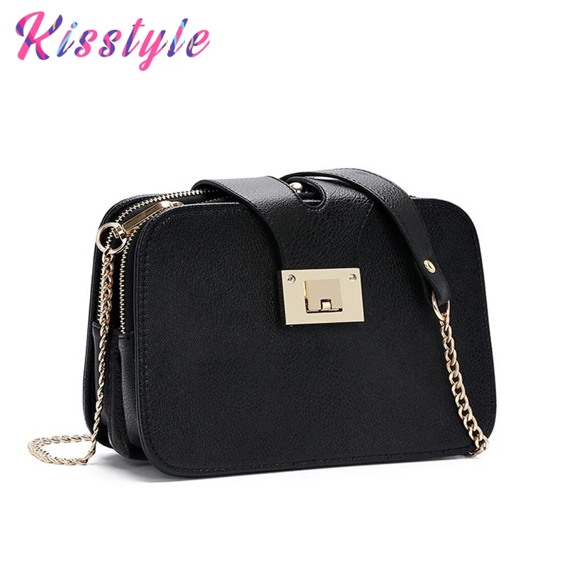 Kisstyle несколькими карманами ремешок-цепочка Для женщин сумка модные дизайнерские