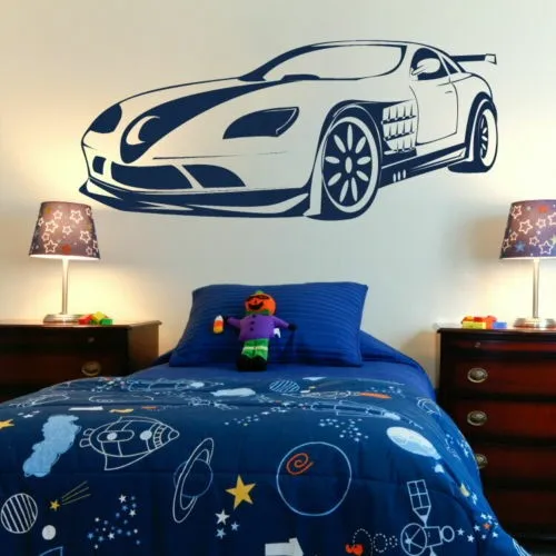 

Wall Decals Sports Car Vinyl Decal Sticker Removable Vinyl Art Home Decor wall stickers X264