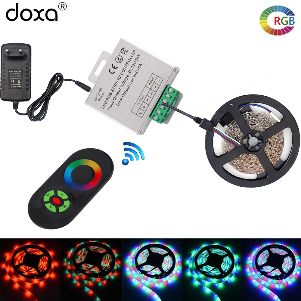 BLYN 20 м RGB Светодиодные ленты Водонепроницаемый свет веревки полосы 2835 5 10 + ключ RF