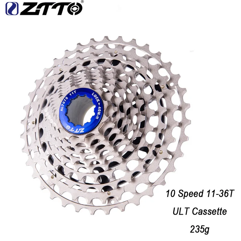 ZTTO 10 скорость 11-36T конечная велосипедная кассета ulty 10s сталь MTB Freewheel CNC для MTB гравийного велосипеда совместимый XX X0 M980 M780 - Цвет: 10s 36T ULT