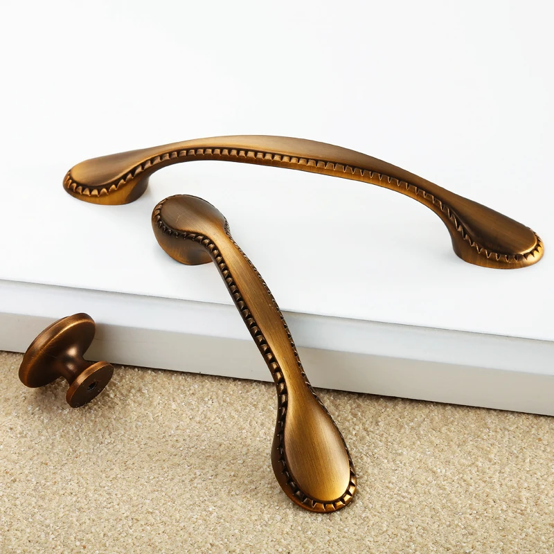 Ручки для антикварной мебели из цинкового сплава цинковый сплав ящика шкафа