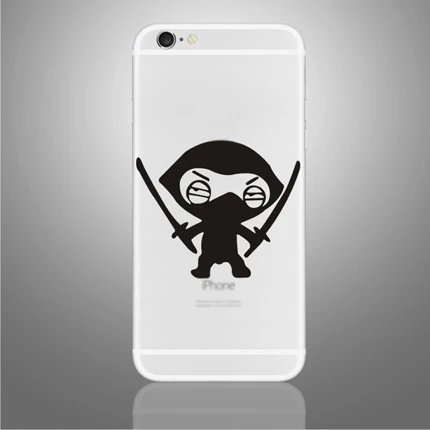 For iPhone 6 B W(87) Частичное виниловые Стикеры s для iPhone X XS для iPhone 6/7/8 Plus милые наклейки кожного покрова для iPhone 6/7/8 черный Стикеры - Цвет: For iPhone 6 B W(87)