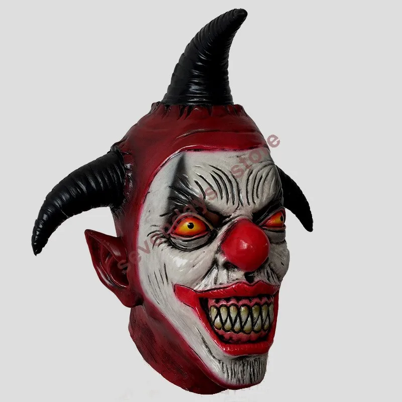 Маска клоуна Джокера искусственная страшная латексная страшный Темный рыцарь