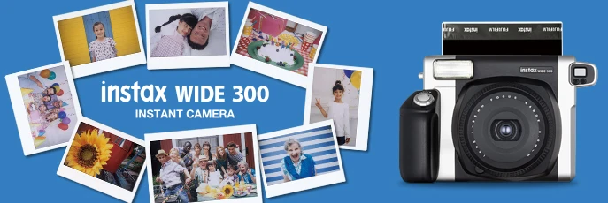 Аутентичная фотокамера моментальной печати Fujifilm Instax WIDE 300+ широкоформатная белая рамка Fuji instant 210 20 листов цветных фотографий