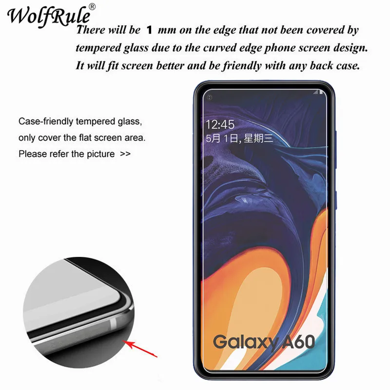 2pcs screen protector for samsung a60 tempered glass for samsung galaxy a60 protective film ultrathin phone glass sm a606f 6 3 free global shipping