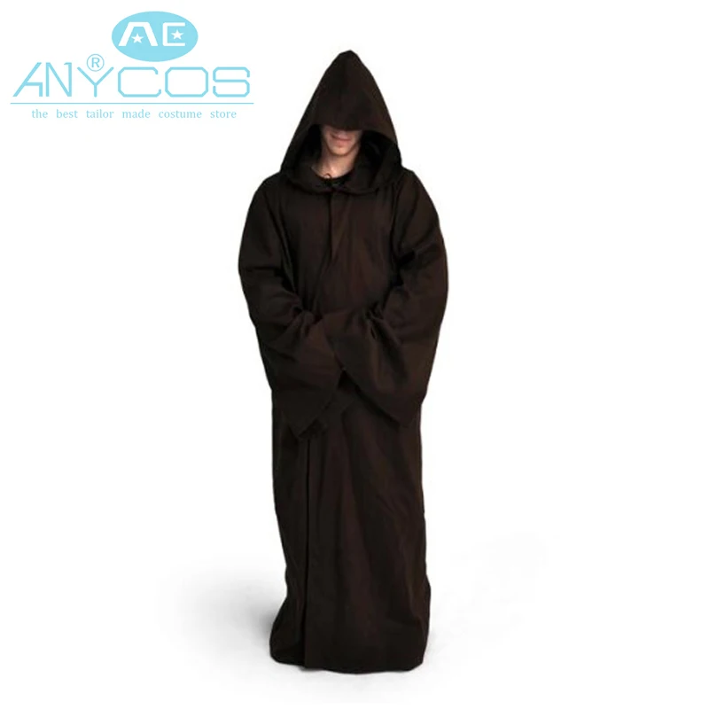 Мужская туника с капюшоном из Звездных Войн|movie cosplay costumes|cosplay costumebrown robe |