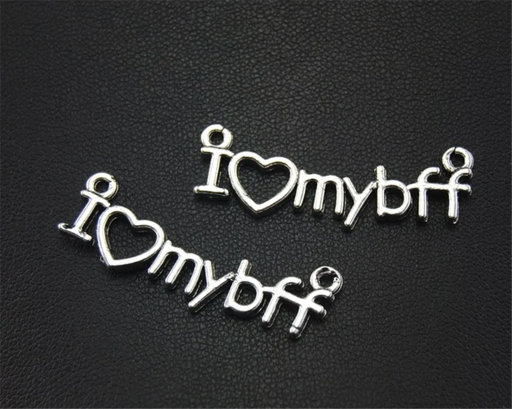 25 шт. соединители для ожерелий и браслетов серебристого цвета|word charms|word charm necklacesdiy