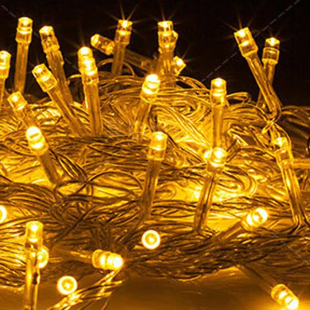 Шт. 10 м 100 шт. светодиодов Строка свет лампы бусины для Рождество Свадебная