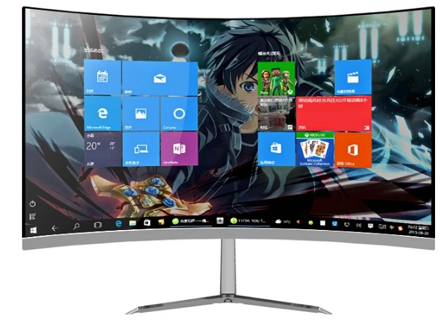 ЦП i7 7700 16 Гб ОЗУ 240 ГБ SSD ТБ HDD GTX1050Ti 4G 23 6/27/32 дюйма изогнутый монитор все в одном