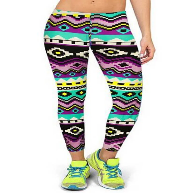 2018 Новое поступление новые брендовые леггинсы с высокой талией и цветочным