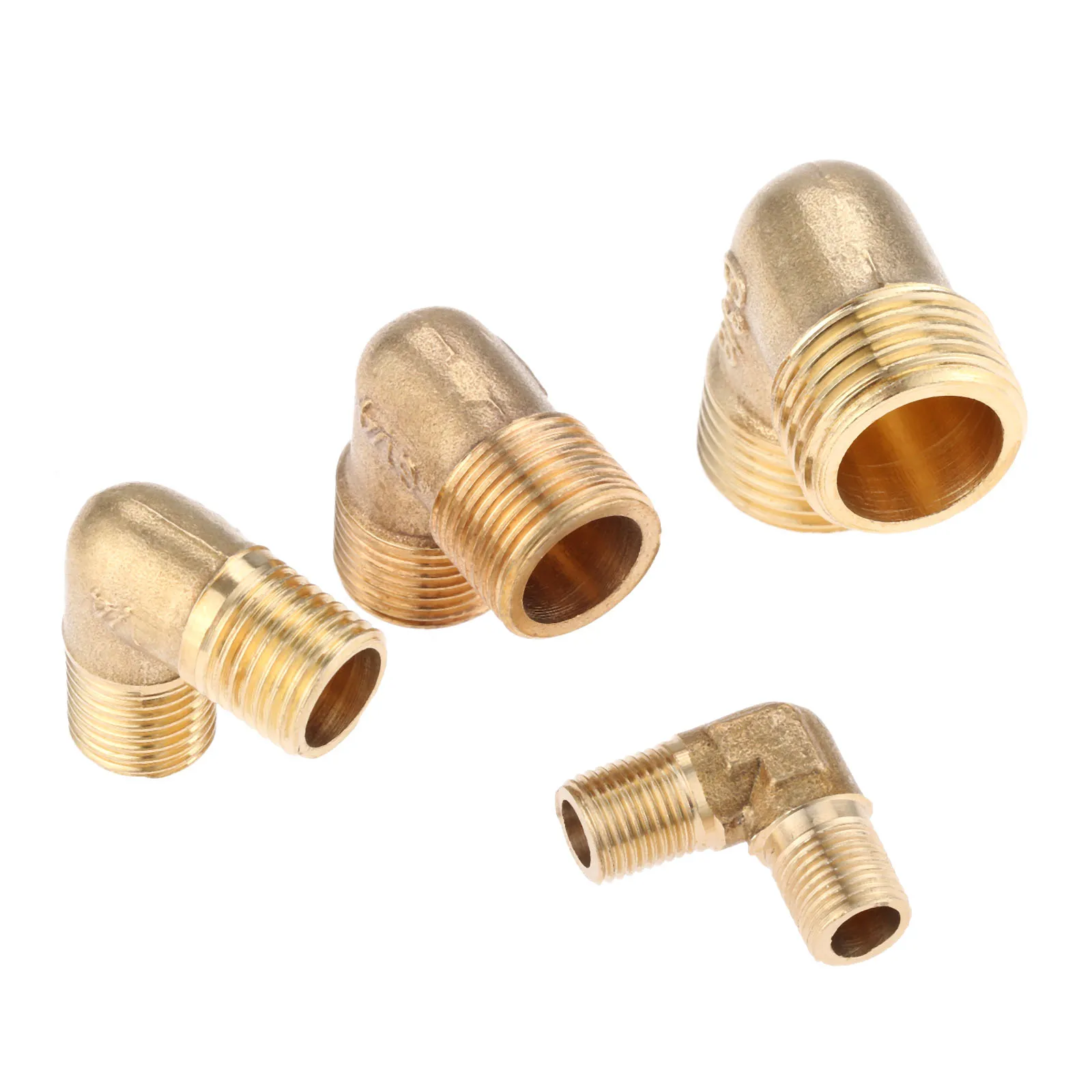 DRELD 1/8 &quot1/4&quot 3/8 &quot1/2&quot BSP с наружной резьбой 90 ° латунный штуцер трубы локтя