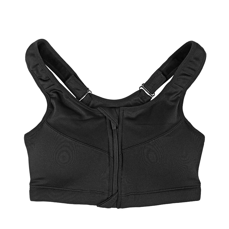 2XL-5XL размера плюс спортивные бюстгальтеры для йоги и фитнеса, женские бюстгальтеры пуш-ап на молнии, мягкие безпроводные противоударные майки для йоги, спортивные топы