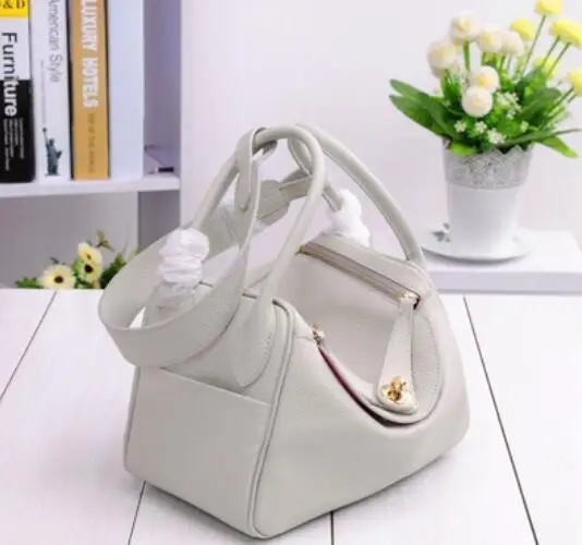 Pearl Gray 26cm RTATD, новинка, натуральная кожа, коробка, женские сумки, модные, известный бренд, дизайн, женские сумки на плечо,, женские сумки через плечо, B078 - Цвет: Pearl Gray 26cm