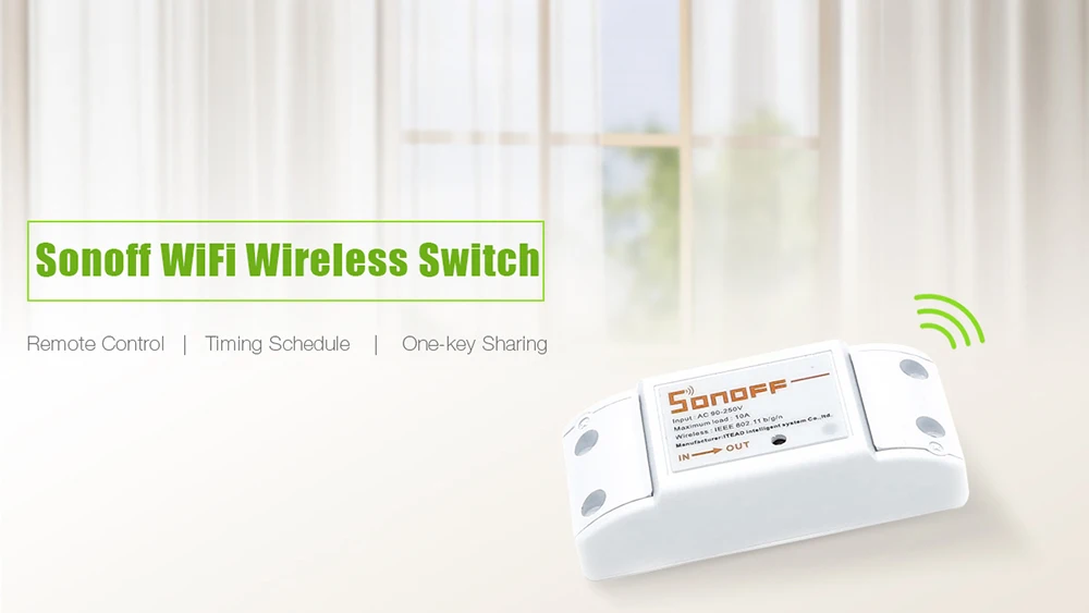 Sonoff Интеллектуальный WiFi беспроводной умный DIY таймер включения/выключения 433 МГц RF для MQTT COAP Android IOS Ewelink приложение домашняя Автоматизация