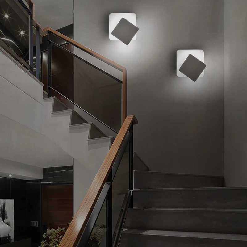 

LED Wall Sconces Lighting Interior Wall Lamp Contemporary Mounted Lamp With Aluminum Shell for Indoor Bedroom Hotel Ligh
