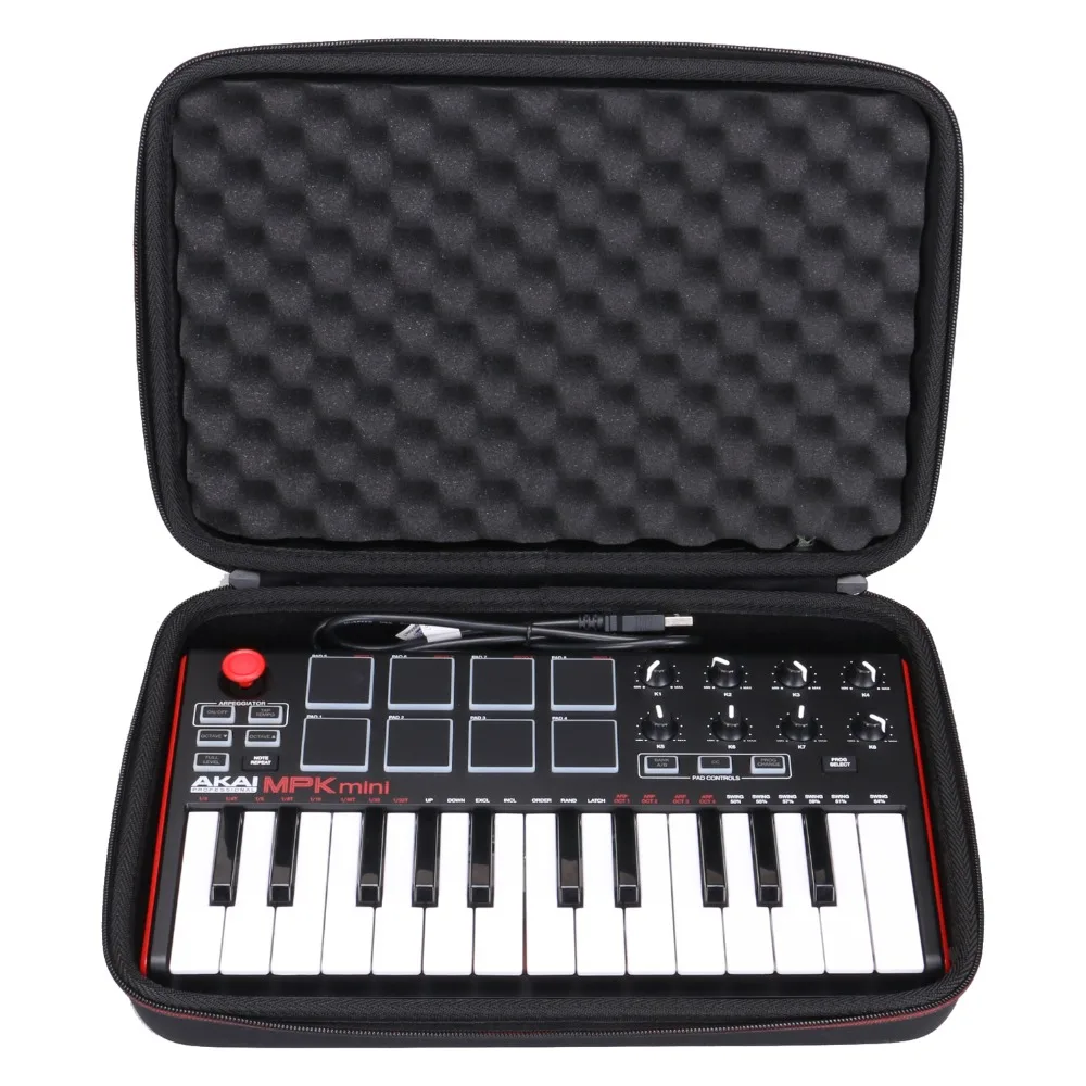 Жесткий чехол LTGEM для Akai Professional MPK Mini MKII и Play 25 клавишный USB миди барабан контроллер