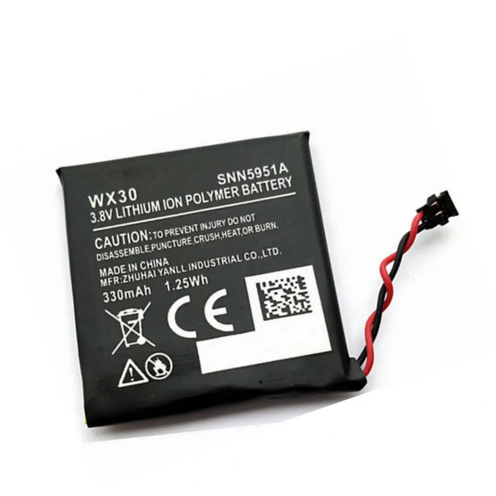 Высокое качество Замена батареи подлинный новый оригинальный 330Mah WX30 SNN5951A для