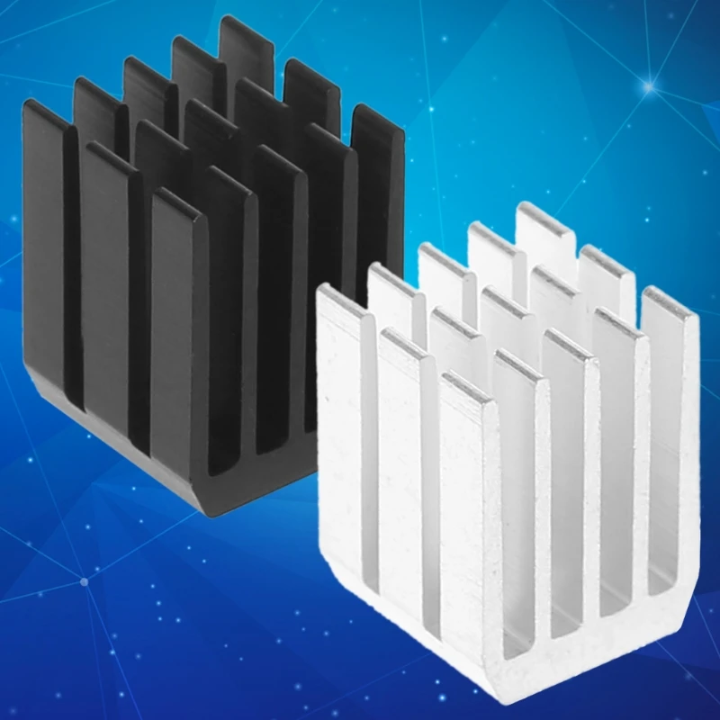 

5Pcs/Set 9*9*12mm Aluminum Cooling Heat Sink Chip RAM Radiator Heatsink Cooler