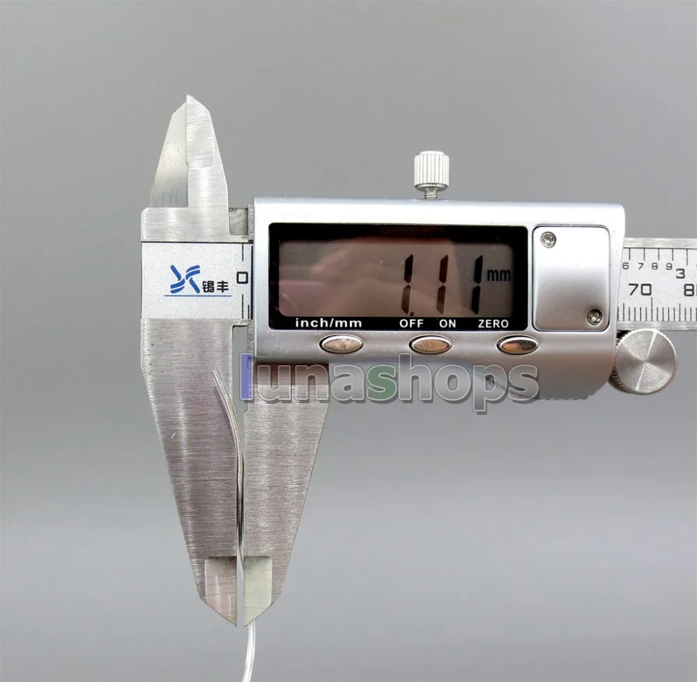LN006246 50 м 8 ядер 10*0,1 мм 99.99% чистого серебра Ag Наушники DIY специальный кабель(не Telf) один диаметр OD: 1,1 мм