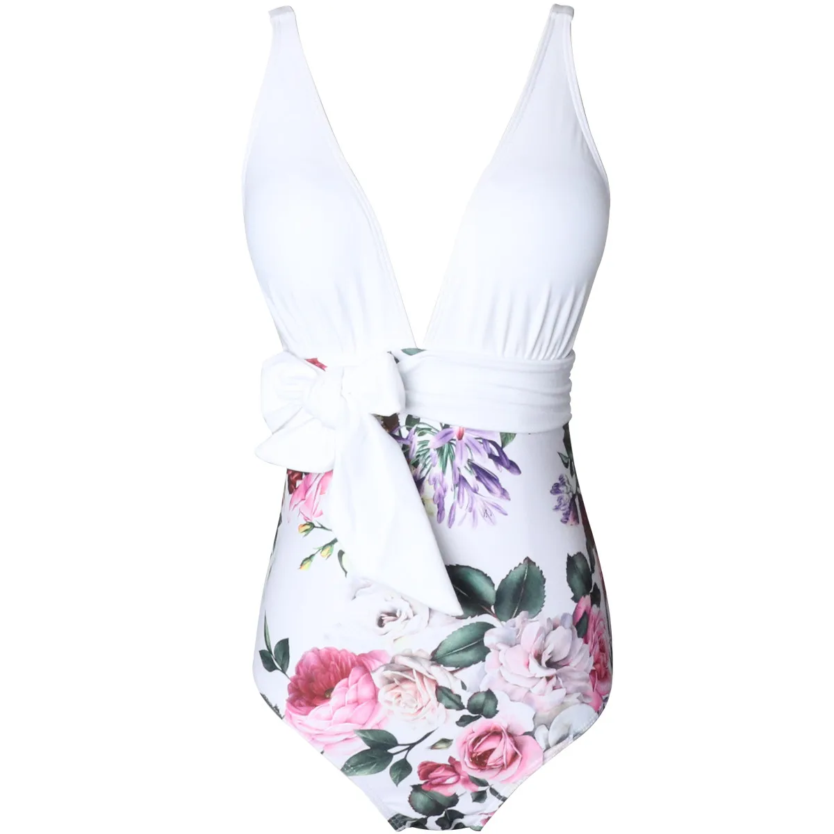 KLV Mother And Daughter Print Sexy One Piece Swimsuit Matching Clothing sexy bikinis women swimwear push up bikini #3 | Женская одежда