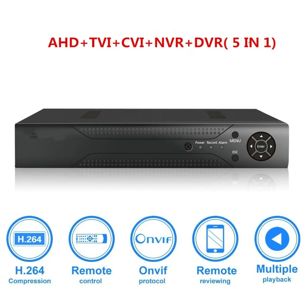 4CH 1080N CCTV DVR Hybrid 5 в 1 h.264 Наблюдение Запись видео Системы нет жесткого диска (1080 P NVR +