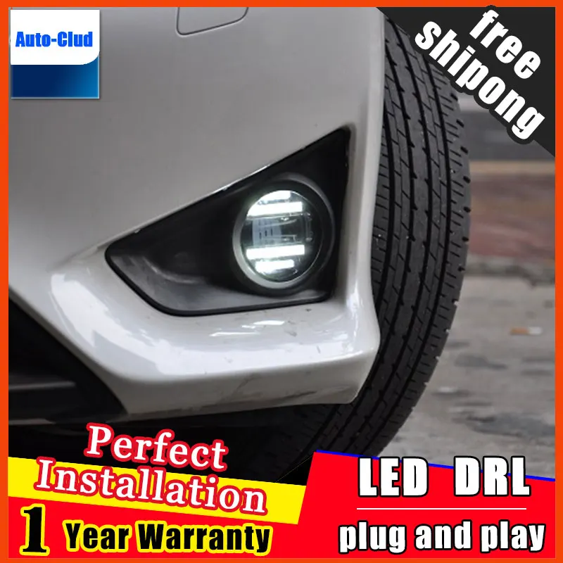 

Car-styling LED fog light for Land Rover Range Rover LED Fog lamp with lens and LED daytime running ligh for car 2 function