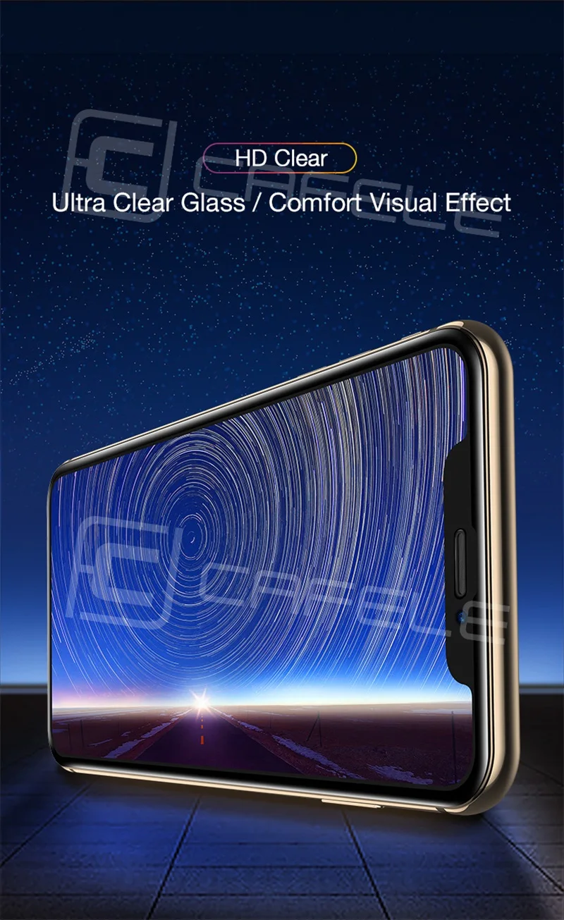 CAFELE Защита экрана для iPhone 11 Pro Max X XS MAX XR 6 7 8 PLUS 3D полное покрытие из закаленного стекла 0,3 мм ультра тонкий HD прозрачный
