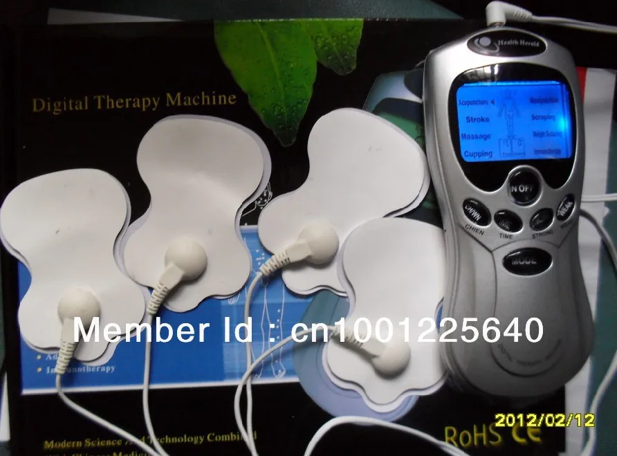 Горячие Десятки Акупунктура Цифровая терапия машина + массажные тапочки четыре