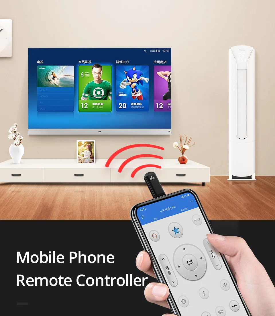 PZOZ Универсальный ИК-пульт дистанционного управления для iphone samsung Xiaomi Smart инфракрасный пульт дистанционного управления ler телефонный адаптер для ТВ Кондиционер