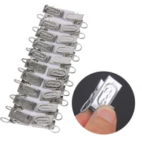 40pcsset curtain rod clips window shower curtain rod clip drapery clips metal stainless steel rings drapery clips clamps