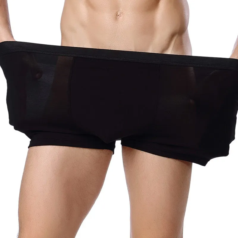 Нижнее белье женское W62 мужские боксеры большие размеры дышащие однотонные шорты