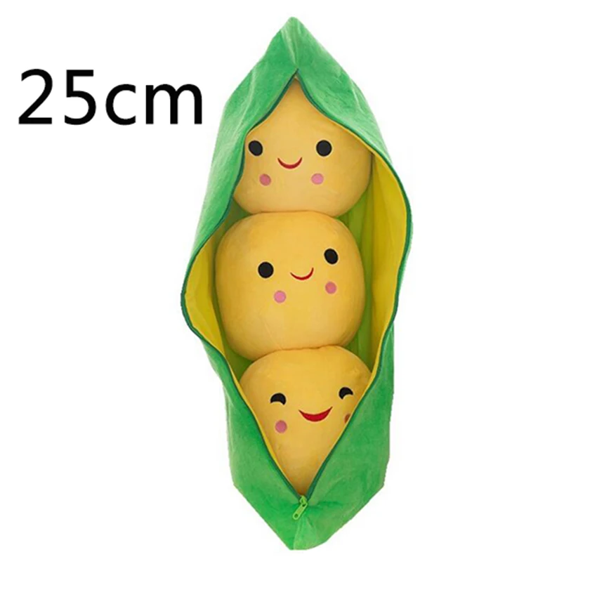 25 см милые стручки форма гороха чучела растительная кукла креативная Мягкая 3