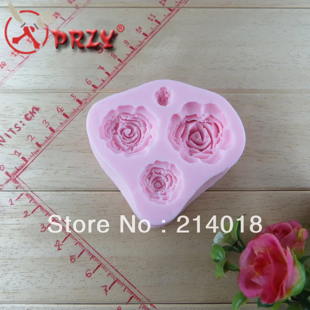 Силиконовая форма Роза-жевательная паста для цветов Fondant топ кексов тортов