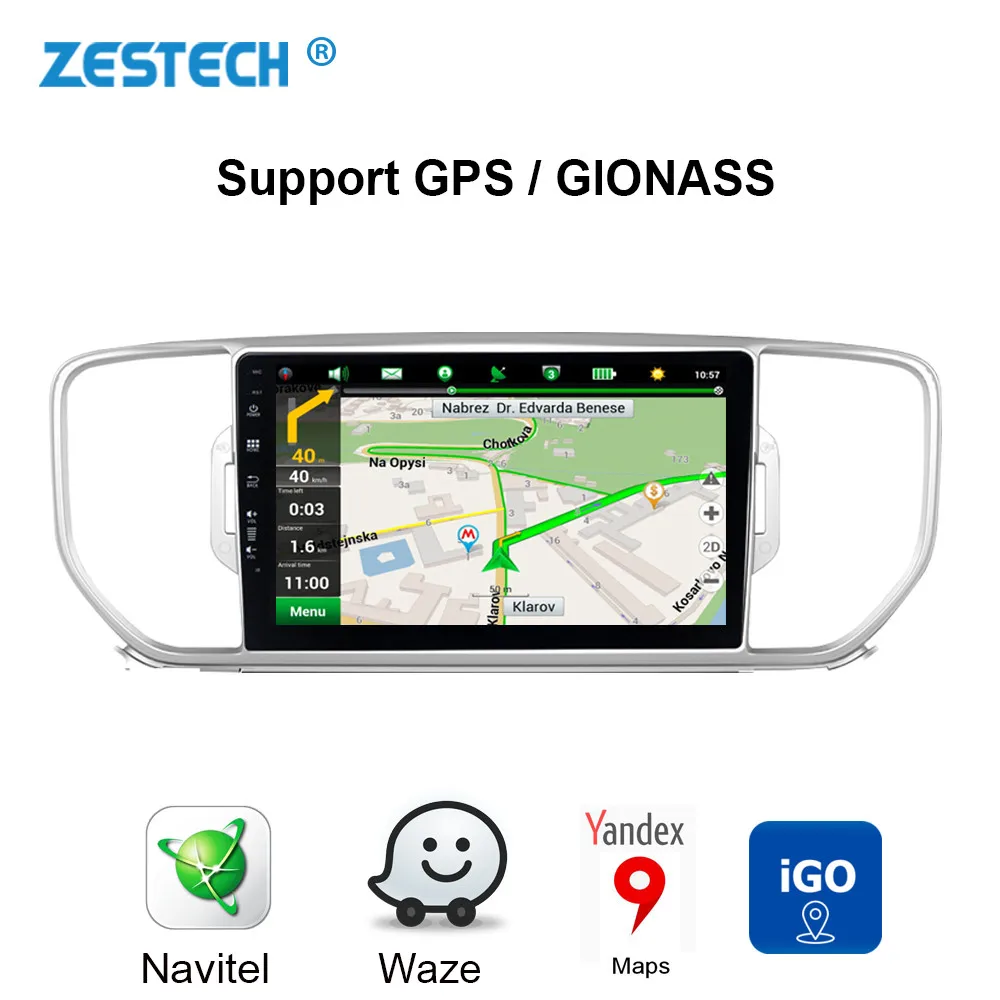 2019 Android 9 0 Автомобильный gps dvd-плеер для KIA KX5 Sportage 2016 2017 1 din Авторадио Стерео RDS