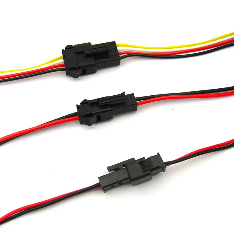 5 пар JST SM разъем 22AWG 2 54 мм 2P 3P 4P 5Pin Папа + женский провод длиной 15 см|Соединители| |