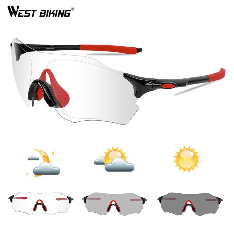 WEST BIKING фотохромные велосипедные очки MTB велосипедные солнцезащитные очки защитные очки UV400 для спорта на открытом воздухе для женщин и мужчин велосипедные очки