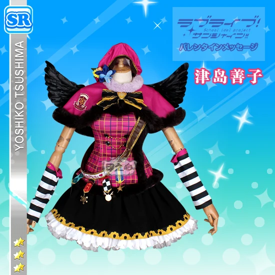 Аниме! Lovelive Sunshine акурес цушима йошико Рождественский хор Пробуждение милое