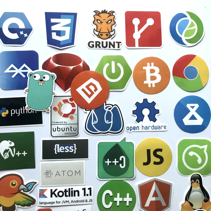 50 шт. интернет-Java JS Php Html программируемый язык классные наклейки облачный Докер