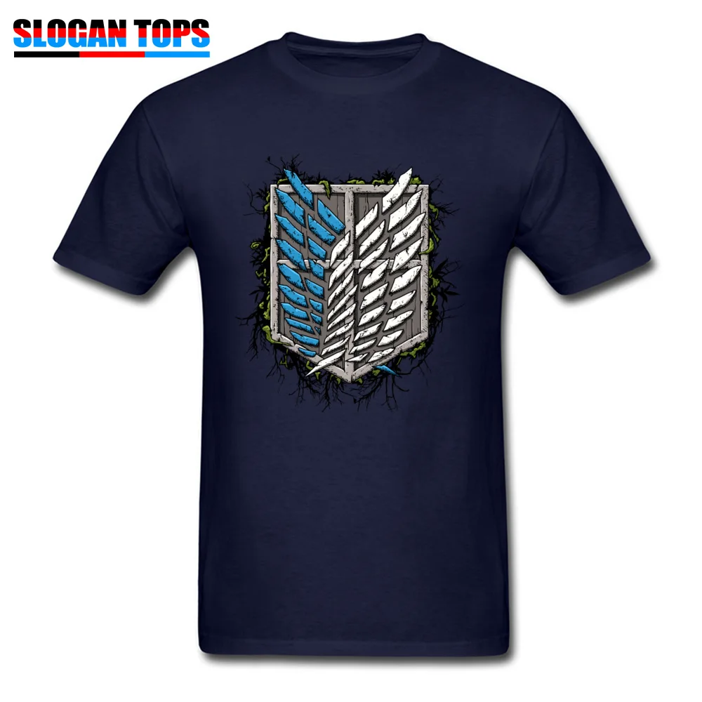 Футболка на заказ 3D логотип футболка Survey Corps для мужчин синяя одежда Молодежные