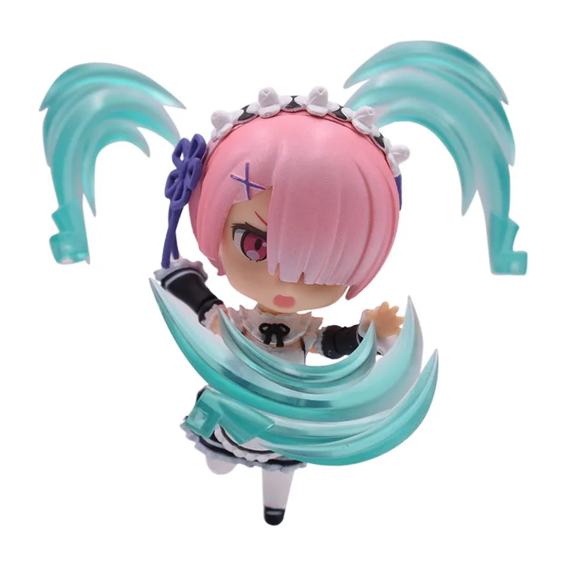 Re: жизнь в другом мире от Zero Rem Ram Nendoroid фигурка ПВХ игрушки Коллекция Модель Кукла для друзей подарки 9,5 см