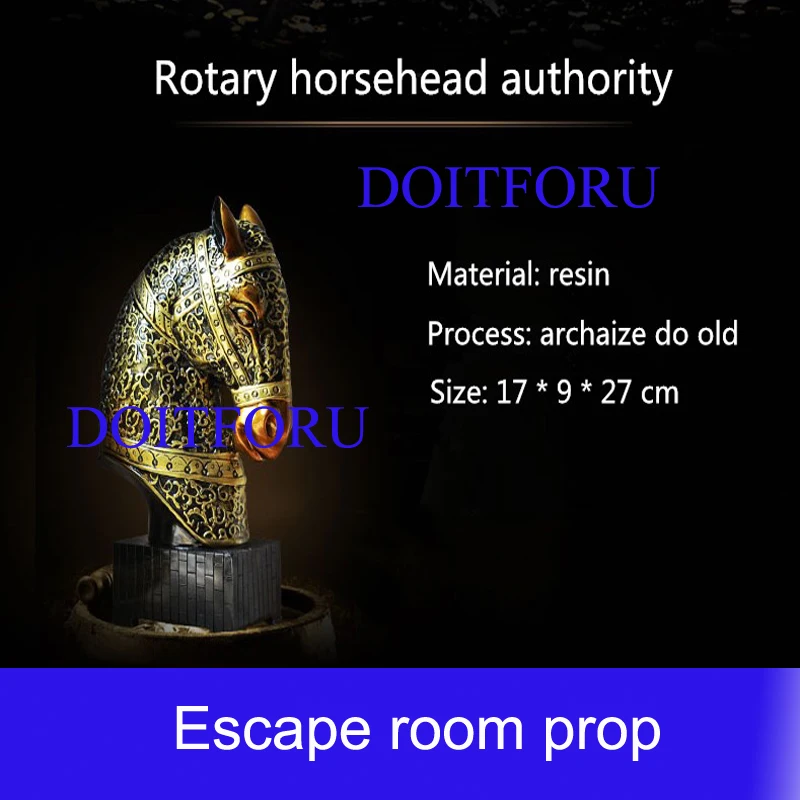 

Reality chamber of escape props rotary horsehead rotating unlock organs escape room game prop