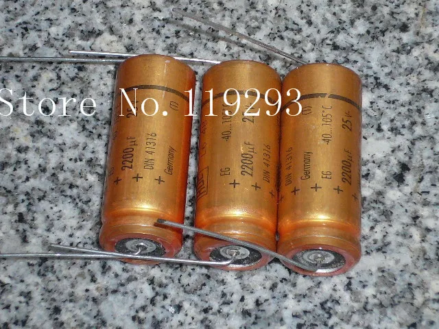 [BELLA] немецкая Золотая Икра осевой электролитический 2200 мкФ 25V DIY good stuff 10