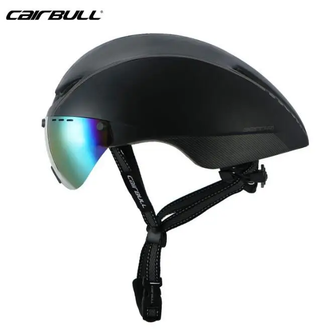 balck gray Cairbull шлем велосипед Mtb новая модель 8 цветов Aero Aero-r1 очки для велоспорта сверхлегкий Mtb Tt Магнитный УФ солнцезащитный козырек - Цвет: balck gray